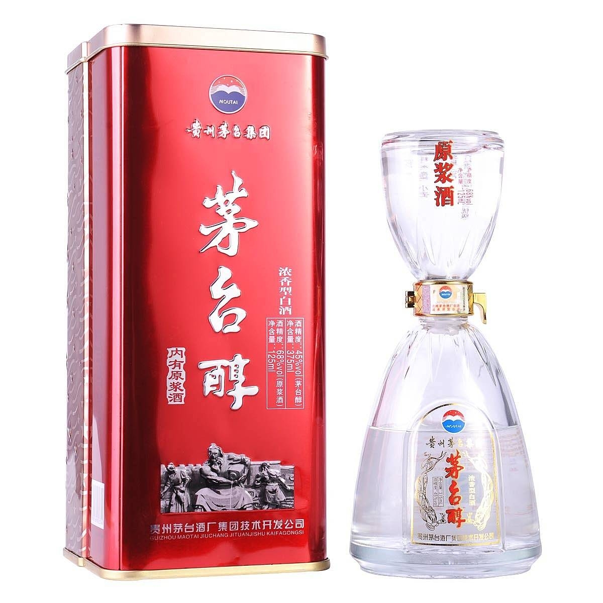 貴州茅臺(tái)集團(tuán)茅臺(tái)醇鐵盒小瓶裝口感濃香型68度白酒125ml單瓶裝