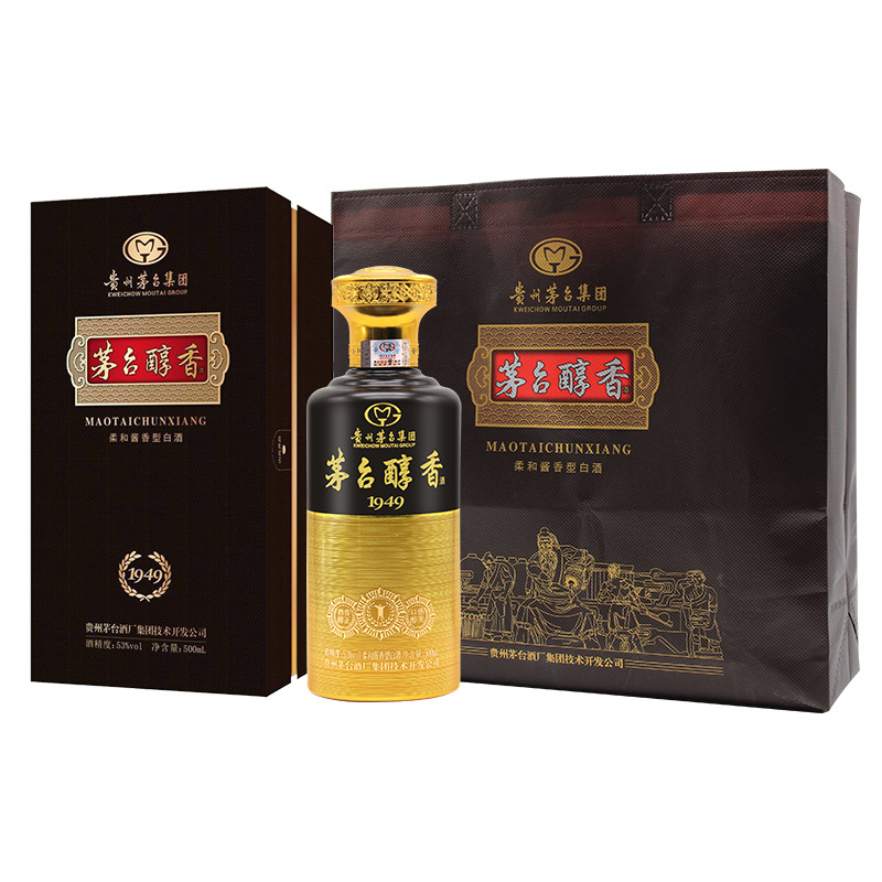 貴州茅臺(tái)集團(tuán)茅臺(tái)醇香1949口感醬香型53度白酒500ml單瓶裝