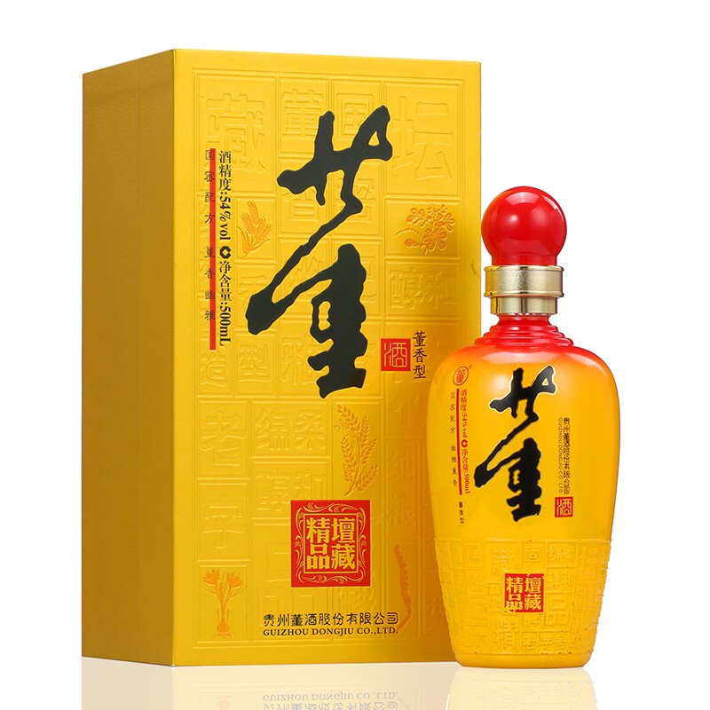 贵州董酒坛藏精品54度董香型500ml一瓶装