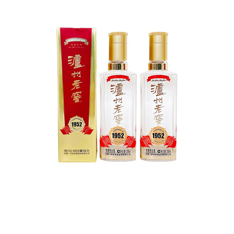 泸州老窖1952 52度浓香型白酒100ml