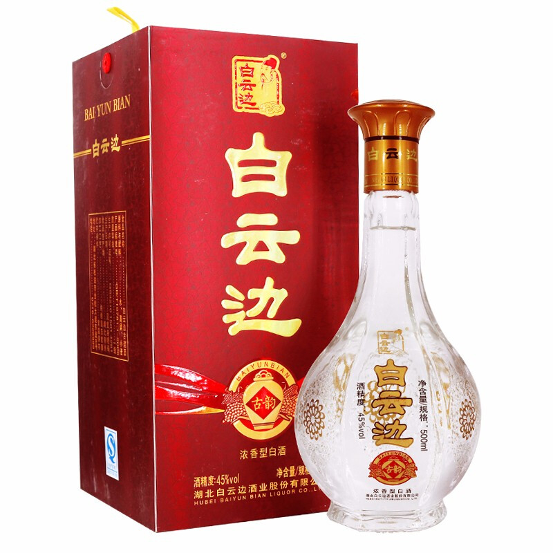 湖北白云邊酒業(yè)古韻酒45度濃香型500ml單瓶裝